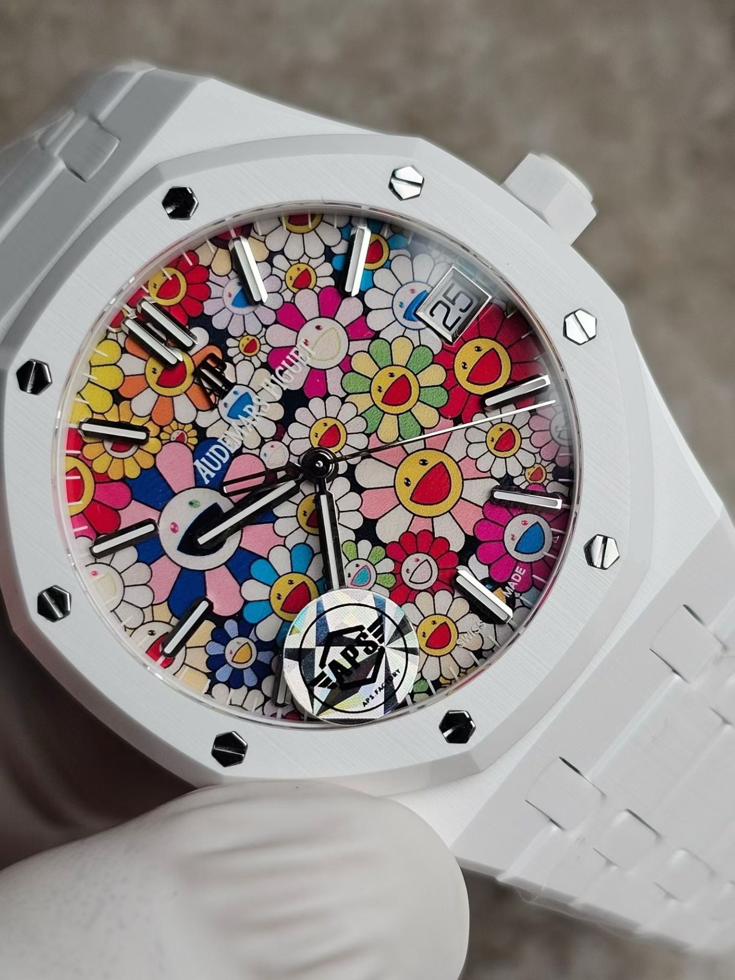 APS factory Royal Oak 15500 Ceramics Sunflower Dial