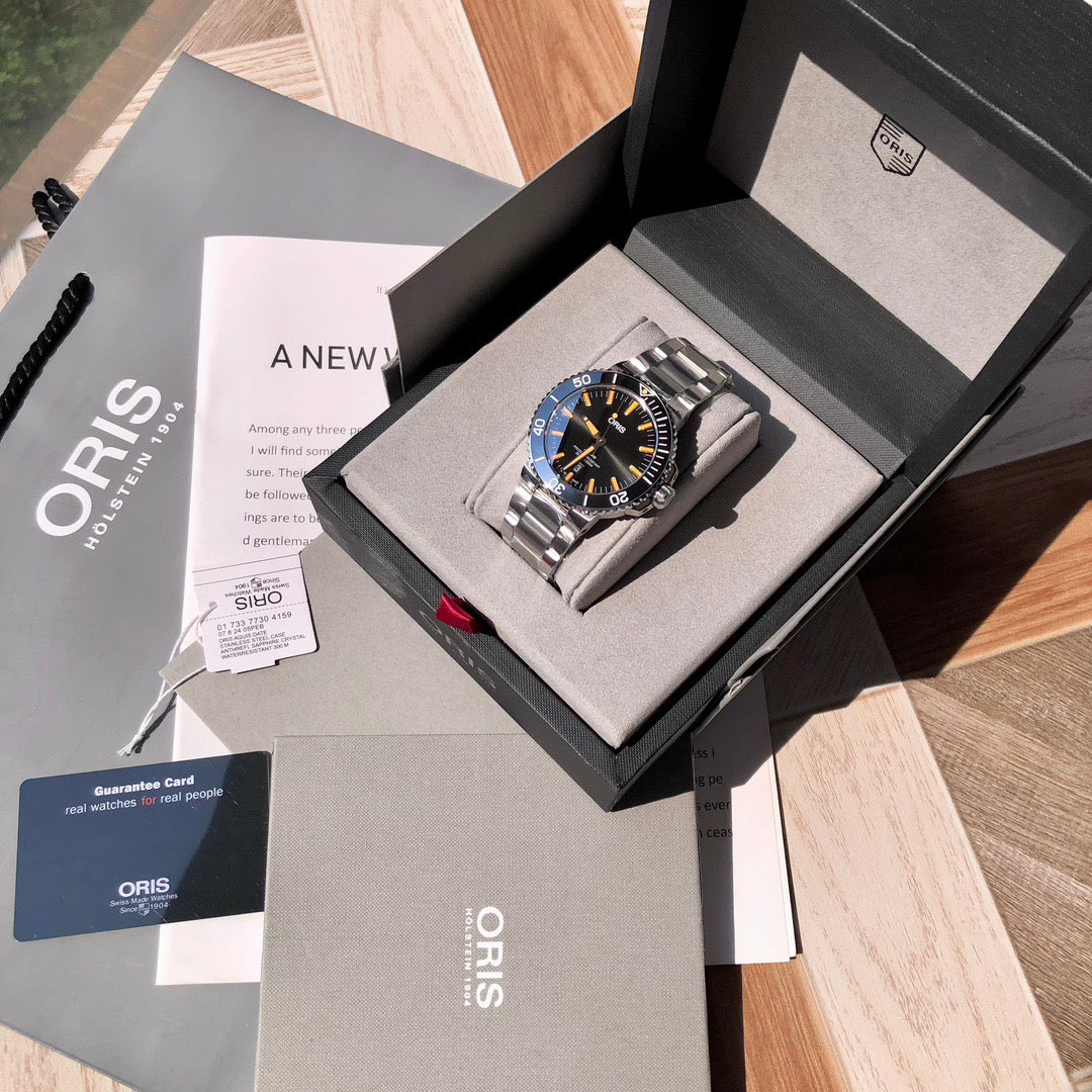 43.5mm ORIS Aquis Black-yellow