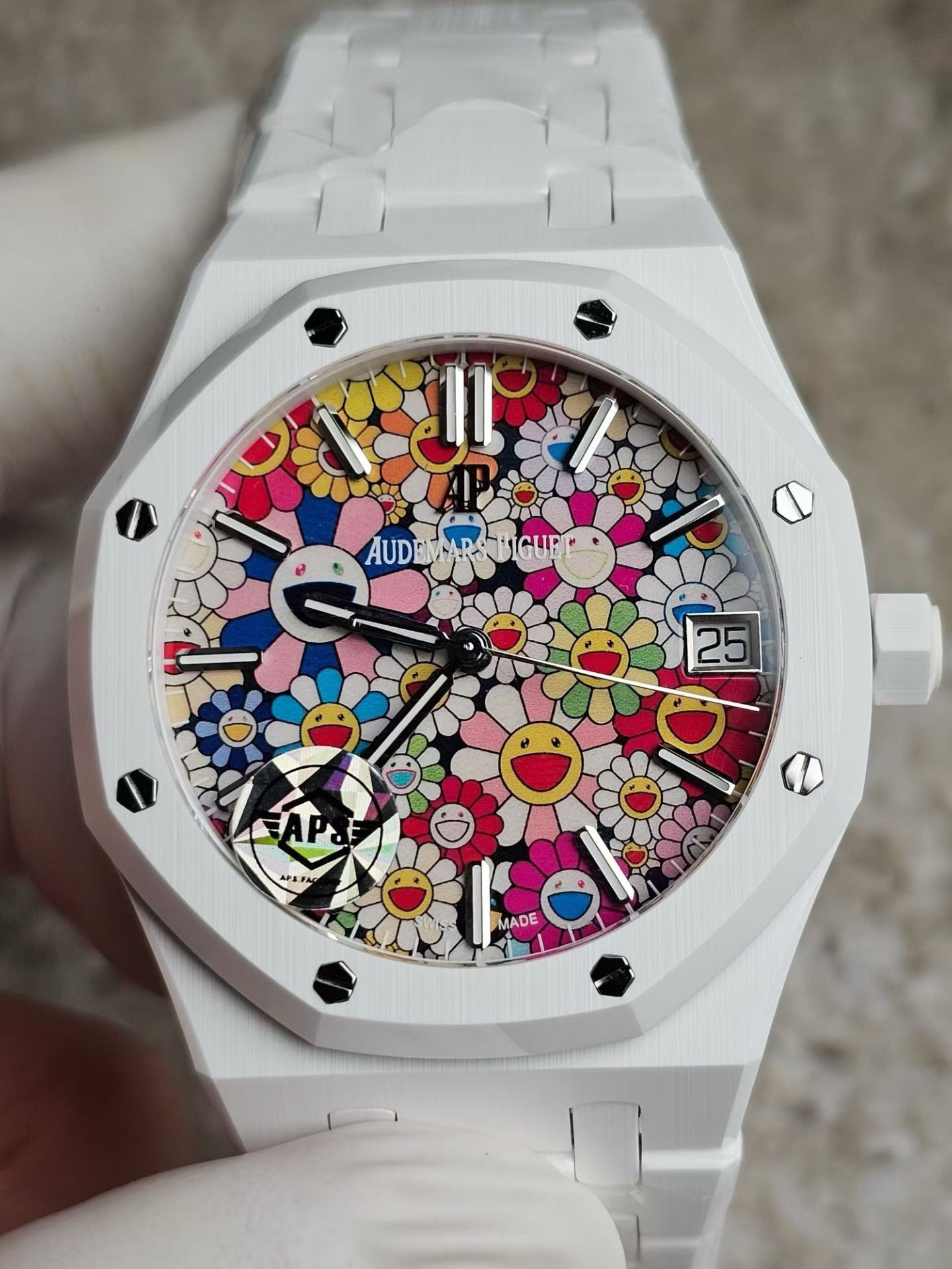 APS factory Royal Oak 15500 Ceramics Sunflower Dial