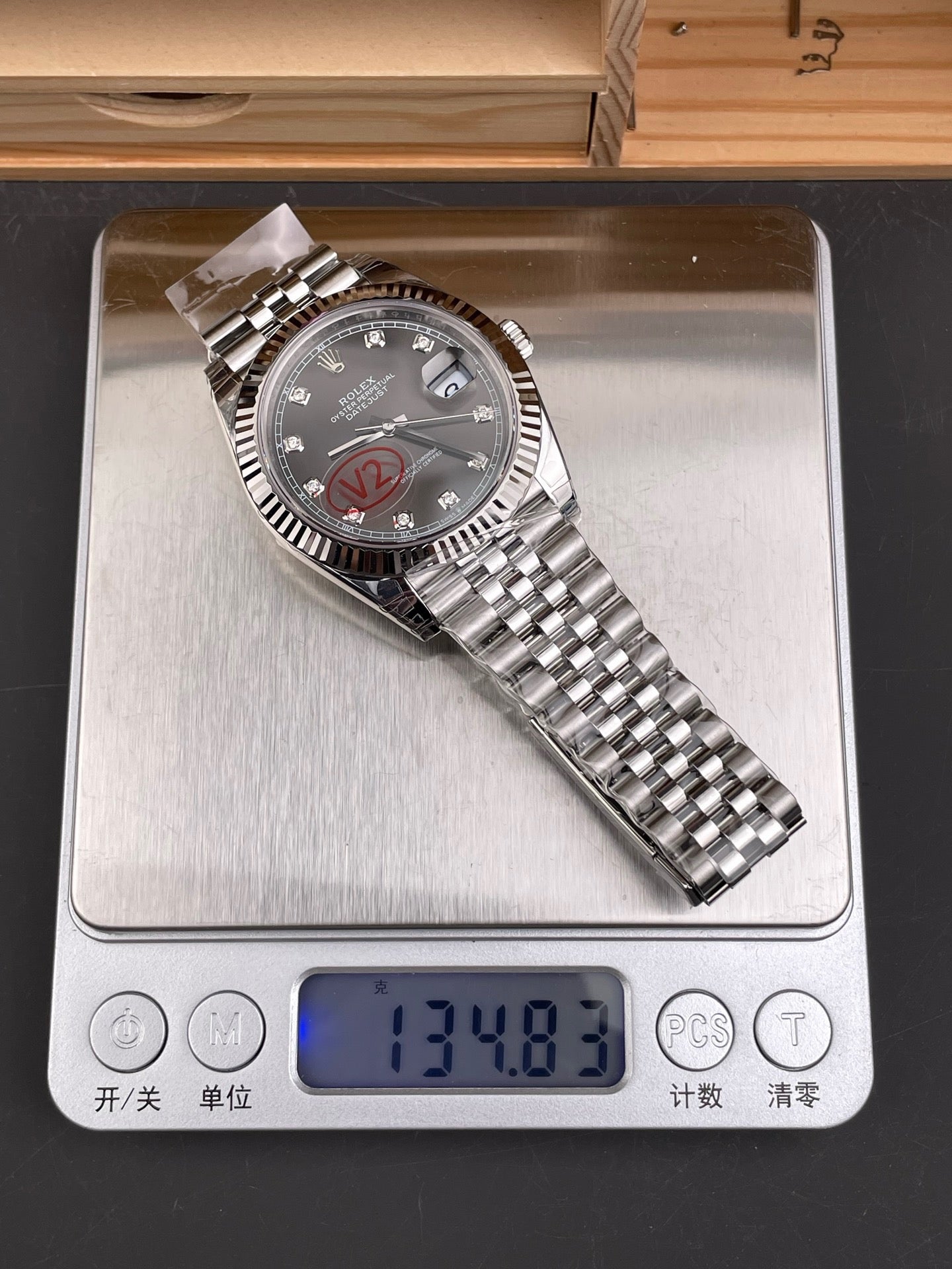 VSF 41mm datejust Grey Diamond Dial