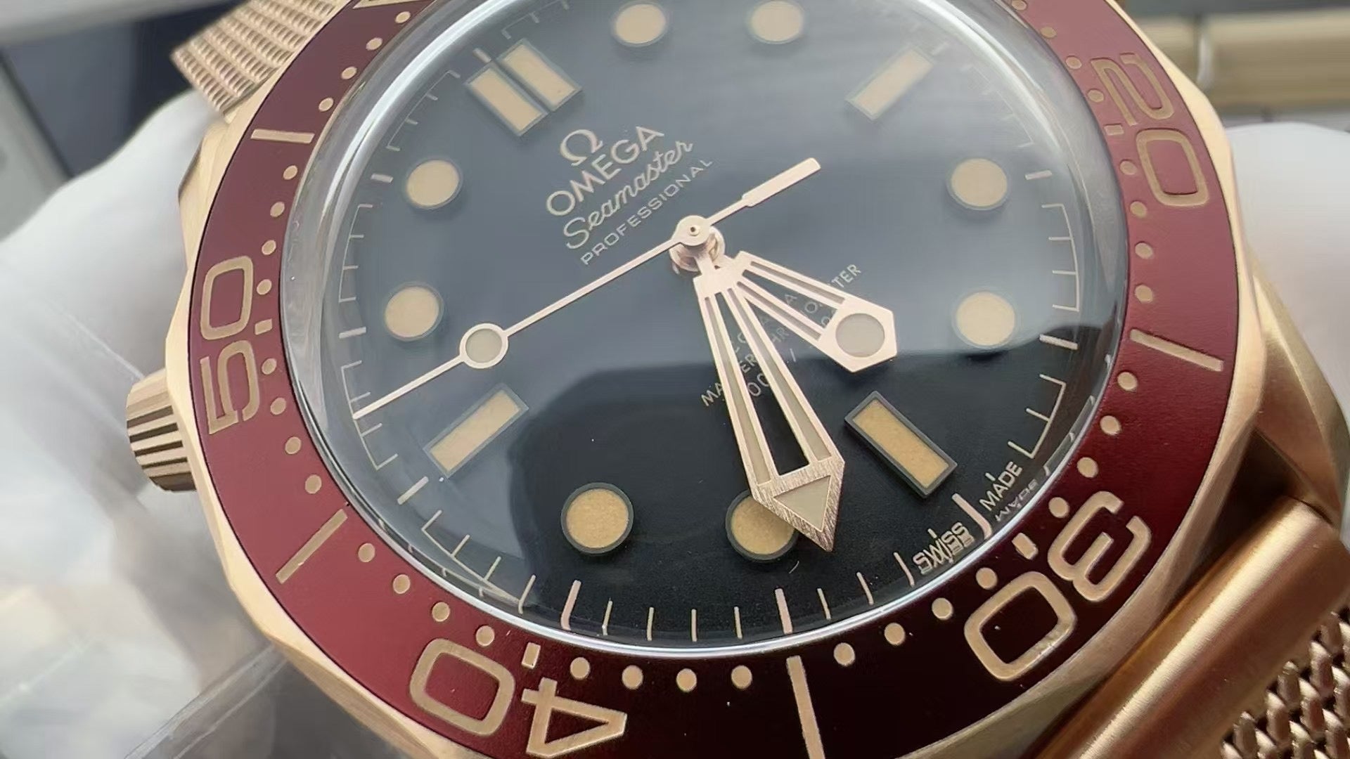 VS factory Bronze Gold seamaster300