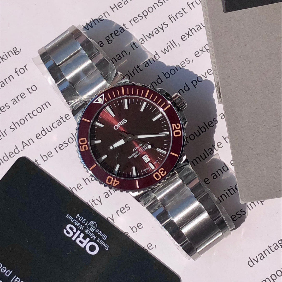 43.5mm ORIS Aquis Brown