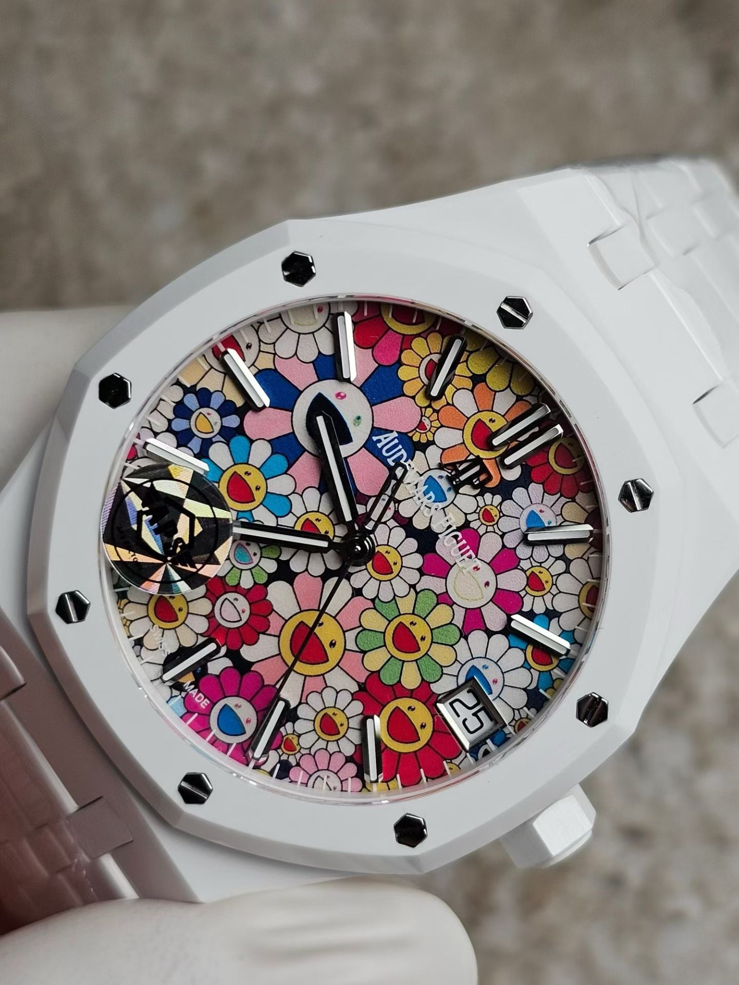 APS factory Royal Oak 15500 Ceramics Sunflower Dial