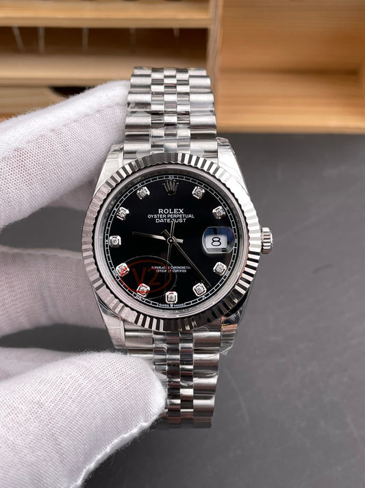 VSF 41mm Black datejust Diamond Dial