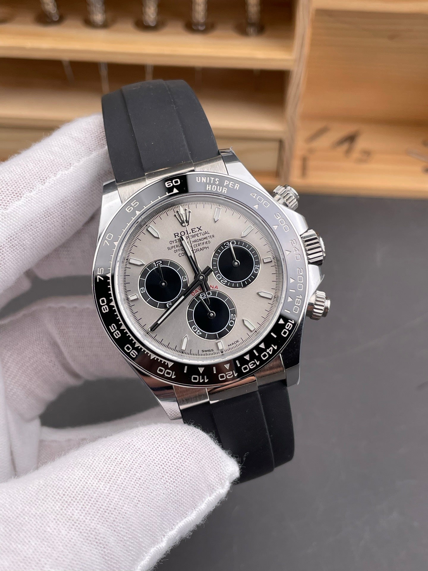 ARF 40mm Daytona Weight Gain Rubber strap