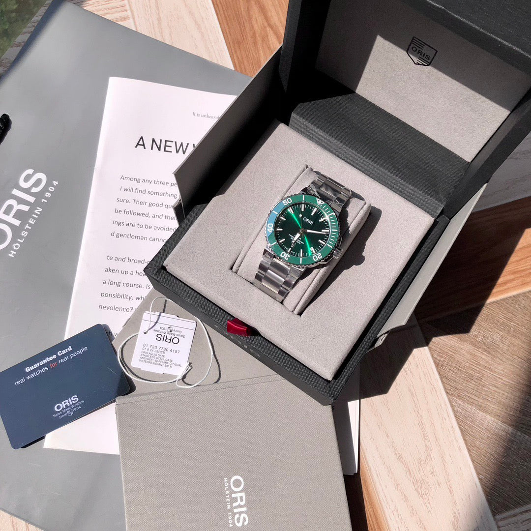 43.5mm ORIS Aquis Green