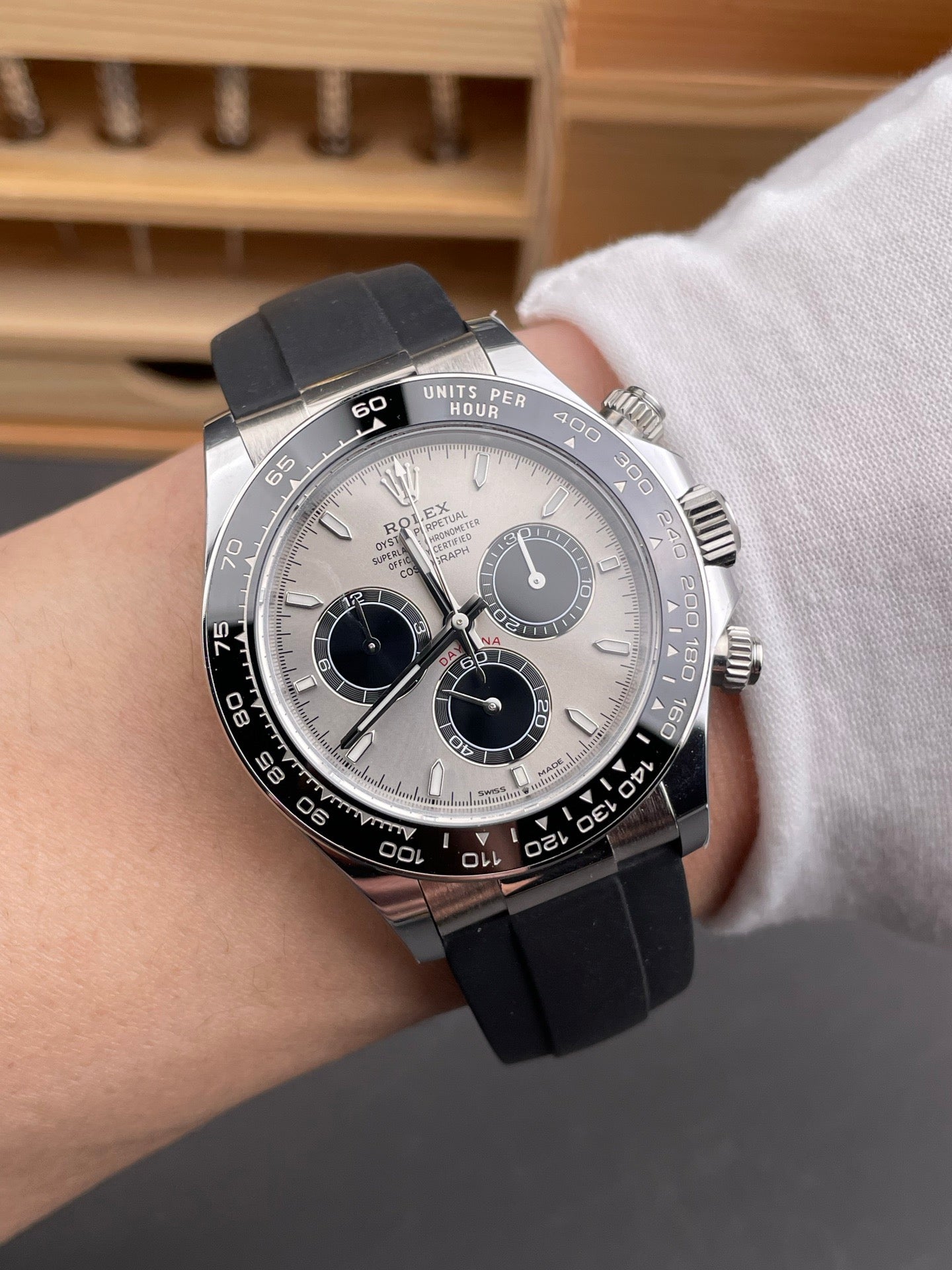 ARF 40mm Daytona Weight Gain Rubber strap