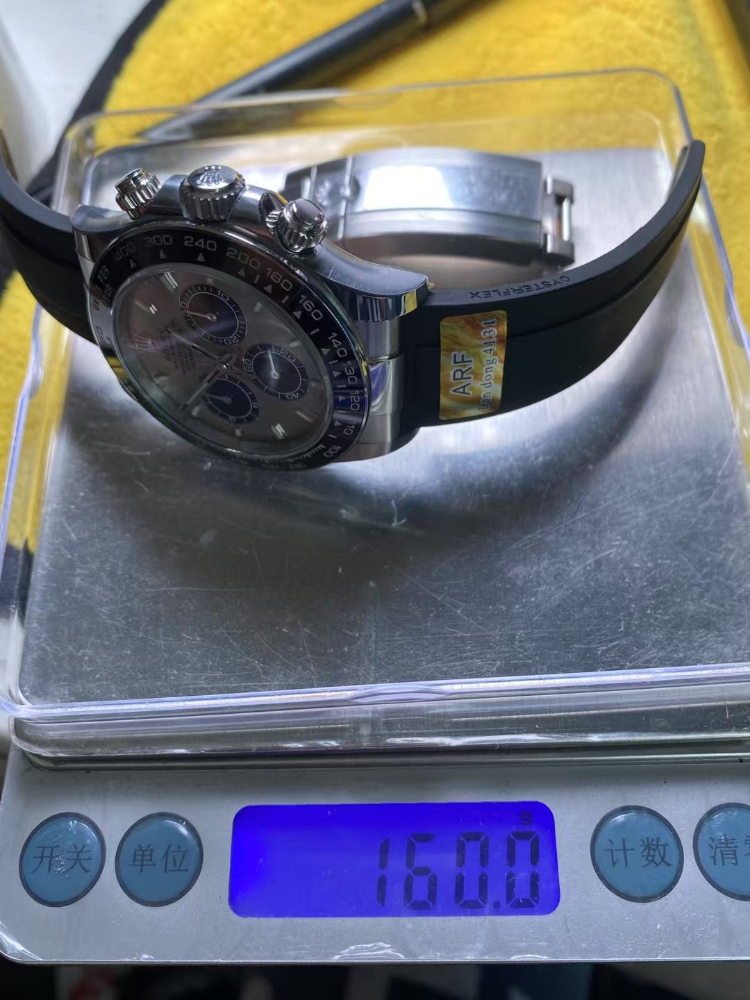 ARF 40mm Daytona Weight Gain Rubber strap