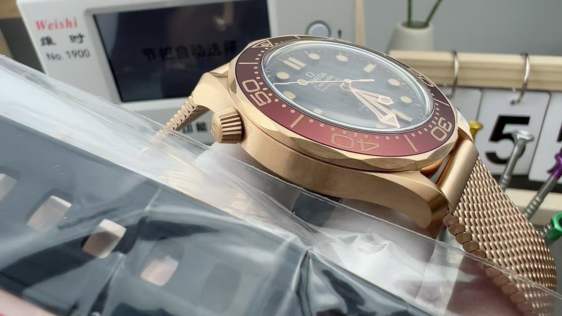 VS factory Bronze Gold seamaster300