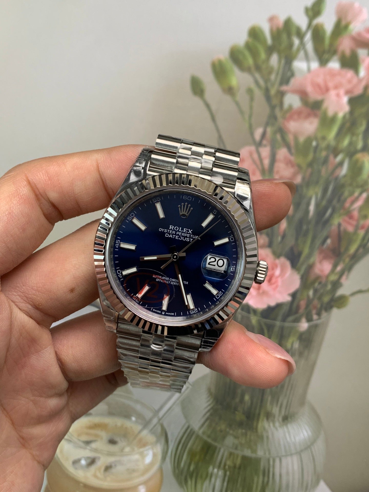 VSF 41mm blue date just