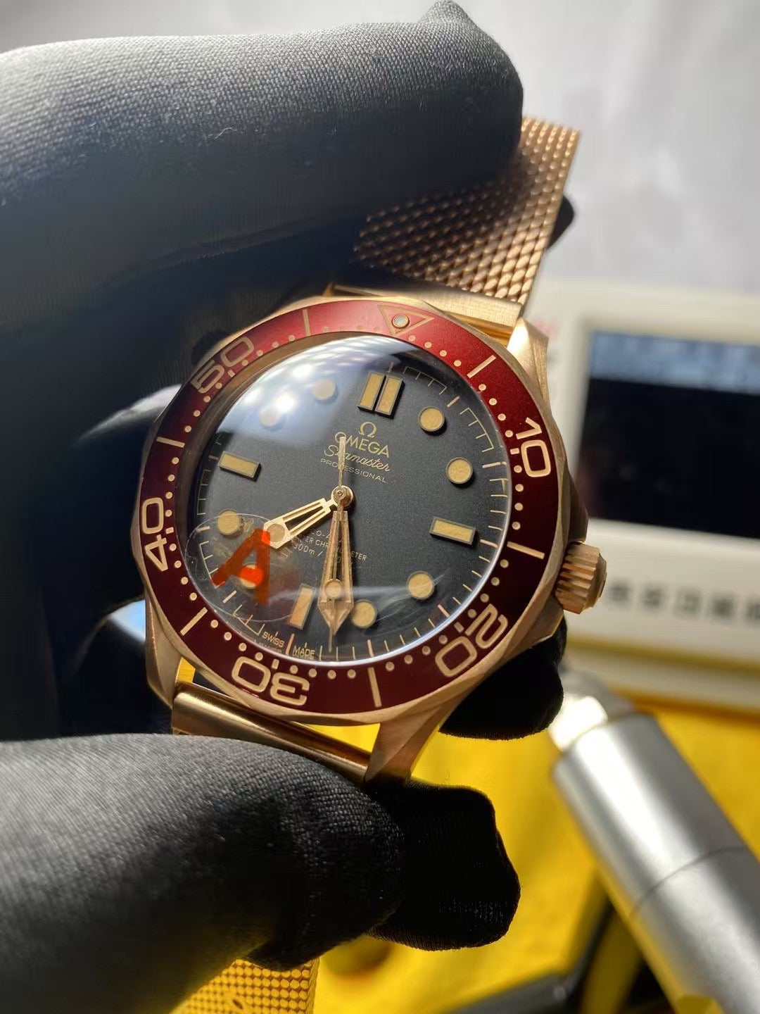 VS factory Bronze Gold seamaster300