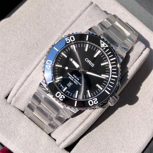 43.5mm ORIS Aquis Black