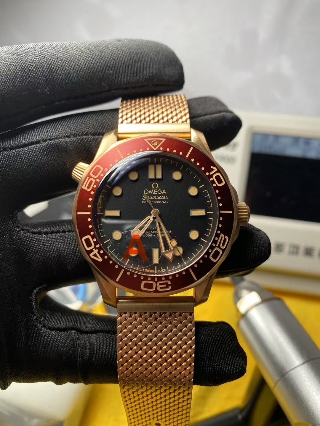 VS factory Bronze Gold seamaster300